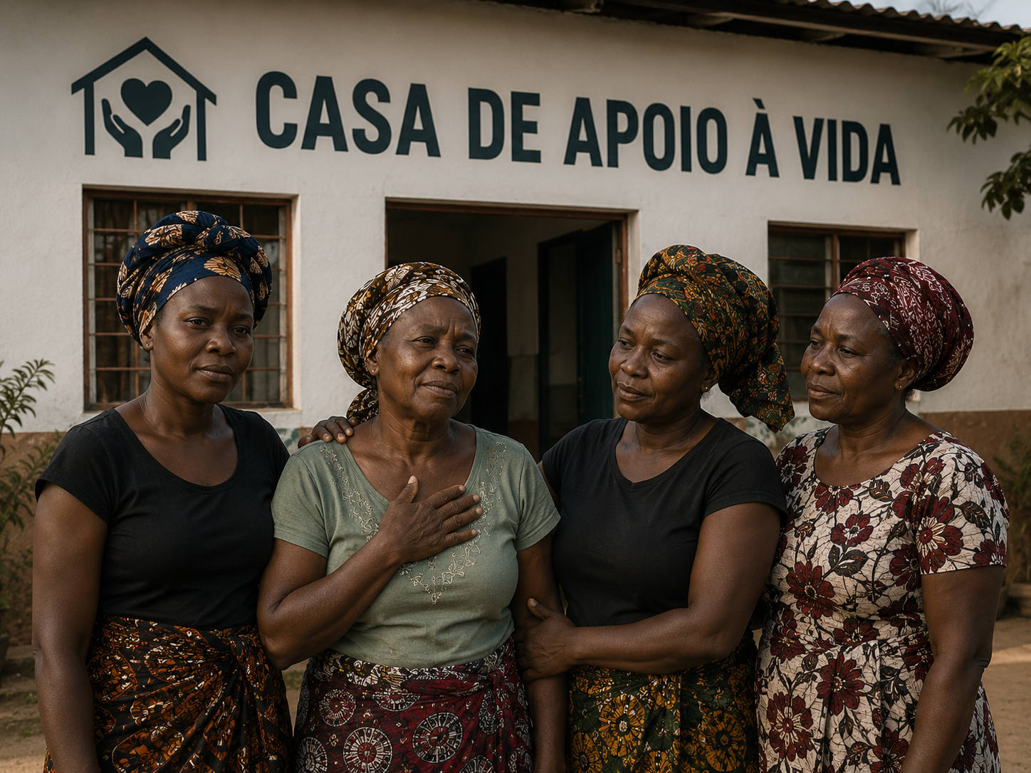 Mulheres acolhidas na Casa de Apoio à Vida em Moçambique